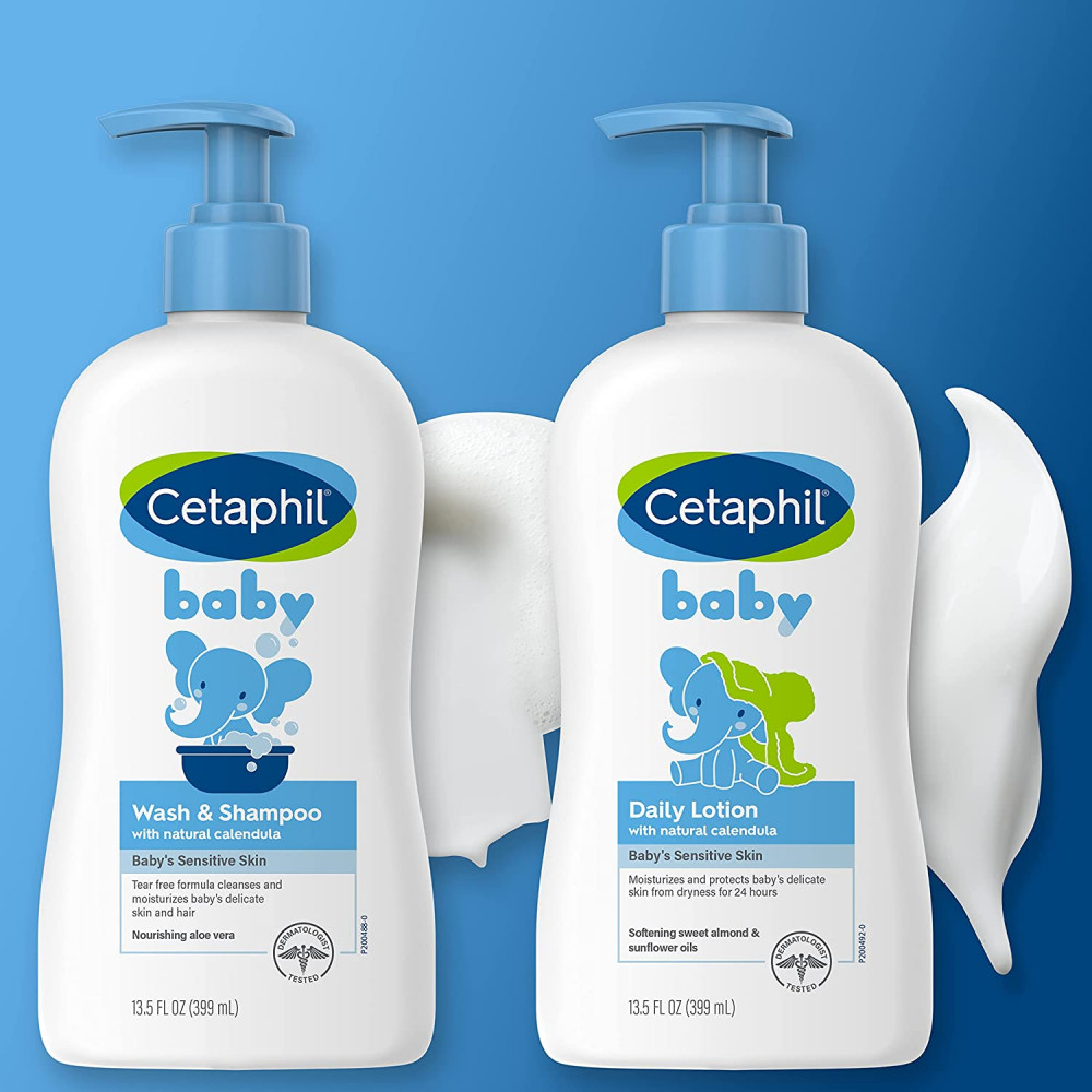 Tắm gội dành cho bé Cetaphil Baby Wash & Shampoo 400ml